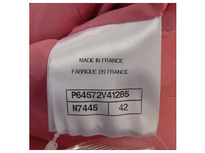 Chaqueta Chanel sin cuello Rosa - vista 4