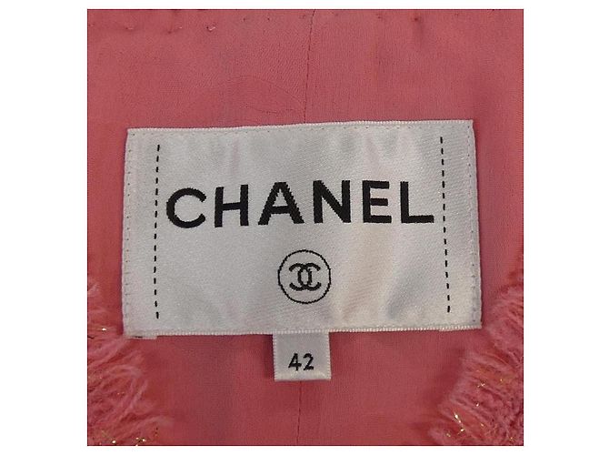 Chaqueta Chanel sin cuello Rosa - vista 5