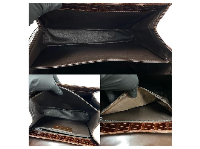 Borsa 2way in pelle di coccodrillo Gancini Salvatore Ferragamo - vista 10