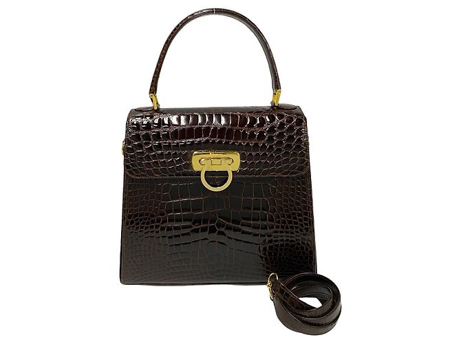 Borsa 2way in pelle di coccodrillo Gancini Salvatore Ferragamo - vista 2