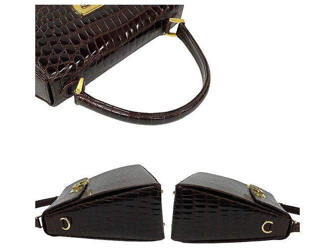 Borsa 2way in pelle di coccodrillo Gancini Salvatore Ferragamo - vista 6