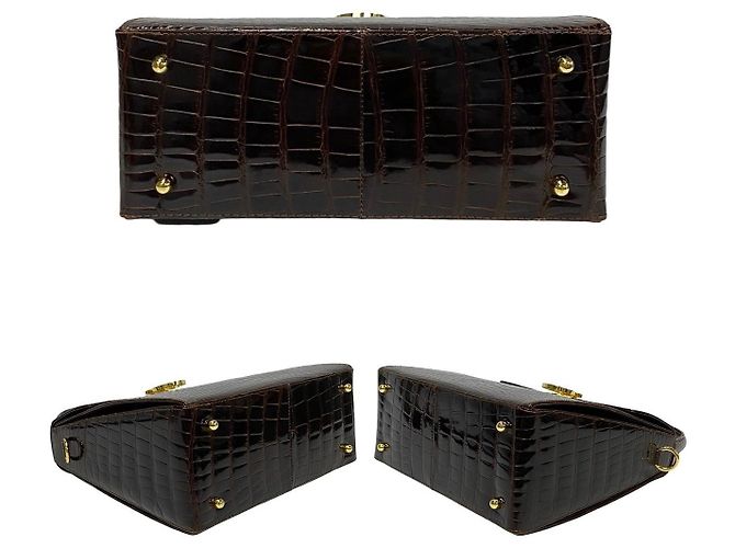 Borsa 2way in pelle di coccodrillo Gancini Salvatore Ferragamo - vista 7
