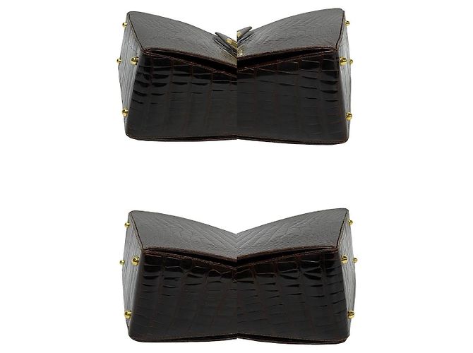 Borsa 2way in pelle di coccodrillo Gancini Salvatore Ferragamo - vista 8