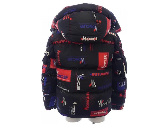 Chaqueta de Plumón Moncler WILSON Negro Roja Azul - vista 2