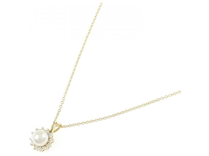 Collana Tiffany & Co. in Au750 con perle Akoya e diamanti D'oro - vista 2