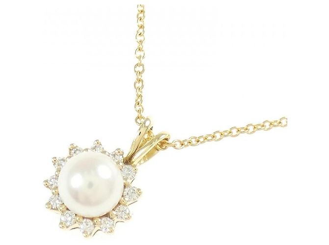 Collana Tiffany & Co. in Au750 con perle Akoya e diamanti D'oro - vista 3