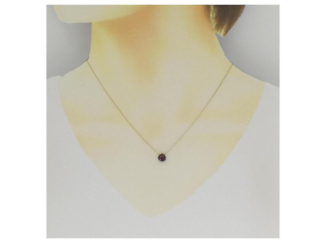 Autre Marque Collana Kaoru in Oro Au750 e Granato D'oro - vista 5