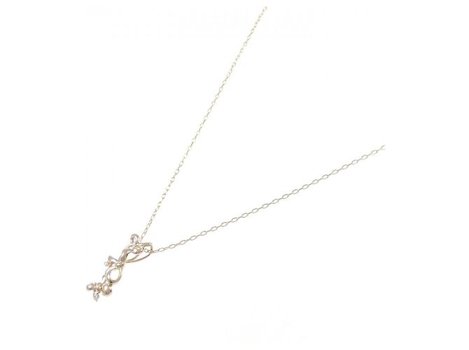 Autre Marque Collana Ribbon in Diamanti Au750 Rosa - vista 2