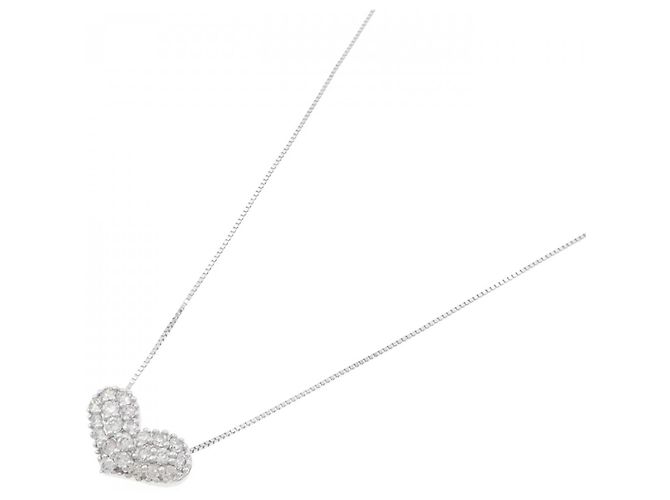 Autre Marque Collana in oro bianco 10K e diamanti Argento - vista 2
