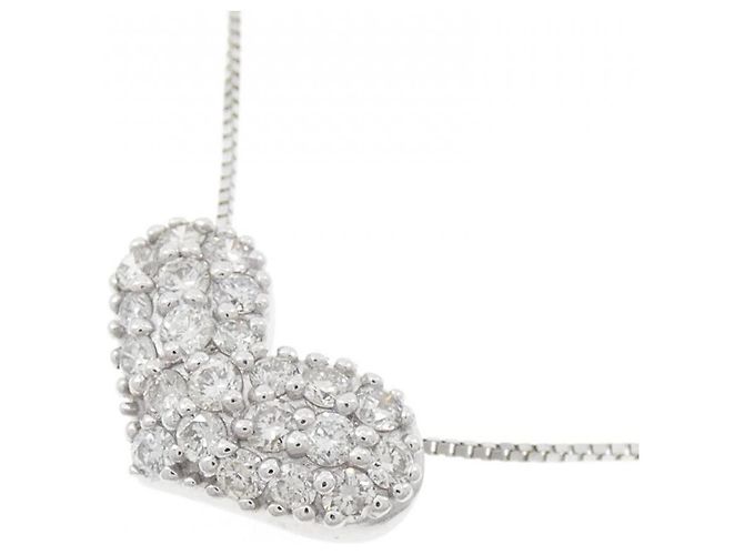 Autre Marque Collana in oro bianco 10K e diamanti Argento - vista 3