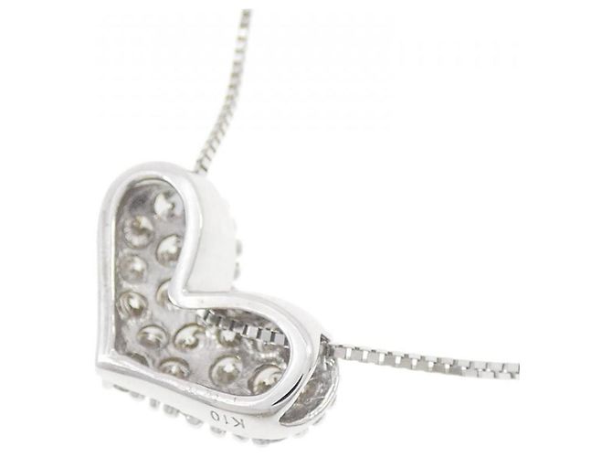 Autre Marque Collana in oro bianco 10K e diamanti Argento - vista 4