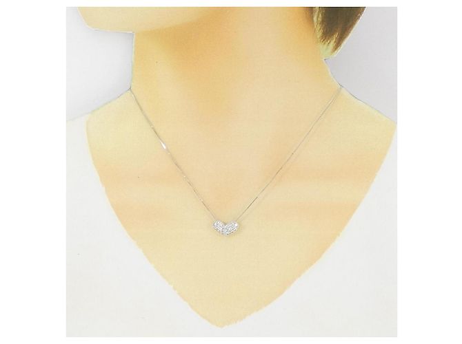 Autre Marque Collana in oro bianco 10K e diamanti Argento - vista 6