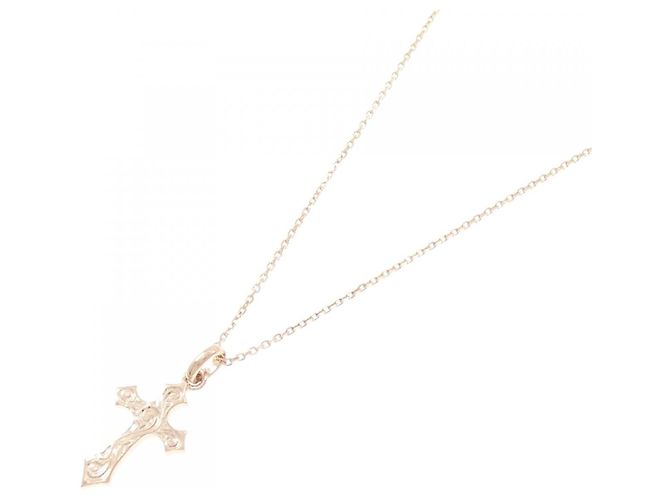 Autre Marque Collana con Croce in Oro Rosa 14K D'oro - vista 2