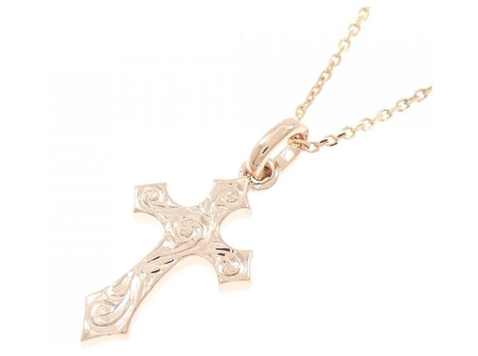 Autre Marque Collana con Croce in Oro Rosa 14K D'oro - vista 3