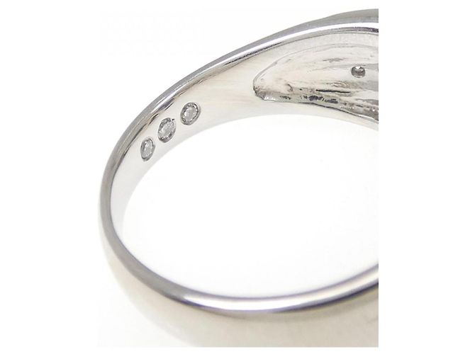 Autre Marque Saphir-Diamant-Ring aus Pt900 Blau - Ansicht 4