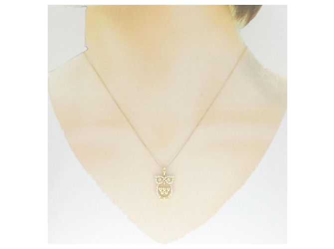 Autre Marque Collana Owl in Diamante Au750 D'oro - vista 6