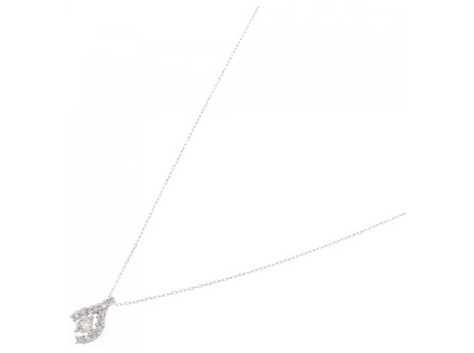 Autre Marque Collana in oro bianco e diamanti Au750 Argento - vista 2