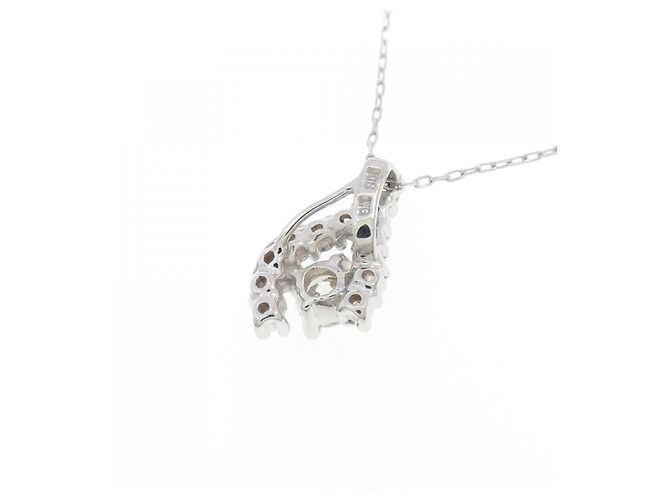 Autre Marque Collana in oro bianco e diamanti Au750 Argento - vista 4
