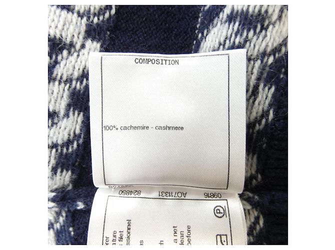 Chanel Kaschmirkleid P56163K07327 Blau - Ansicht 3