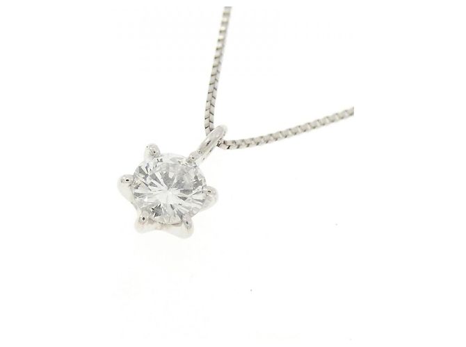 Autre Marque Collana di Diamanti PT950 PT850 Argento - vista 3
