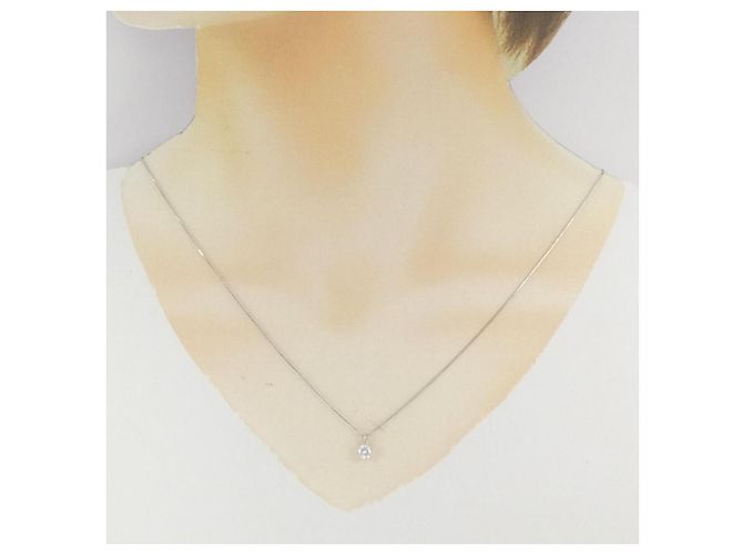 Autre Marque Collana di Diamanti PT950 PT850 Argento - vista 6