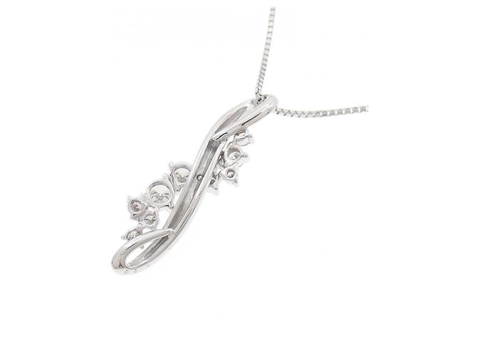 Autre Marque Collana con Diamanti Au750 Argento - vista 4