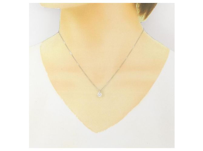 Autre Marque Collana di Diamanti PT900 PT850 Argento - vista 6