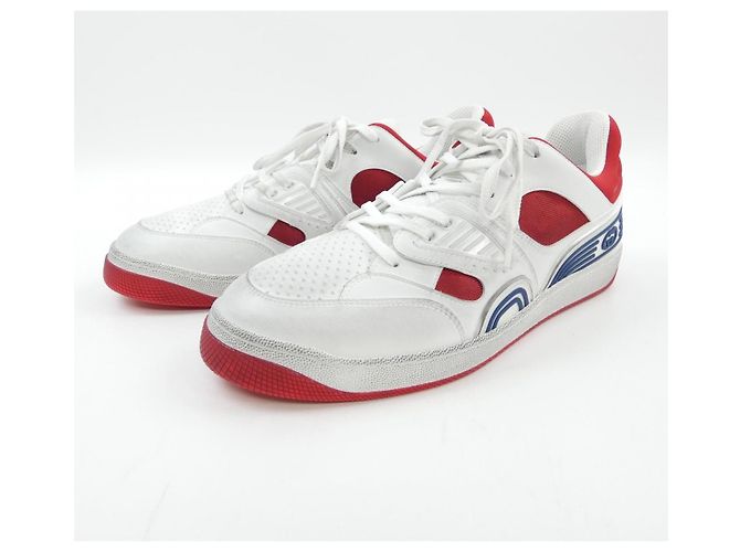 Sneakers Gucci Bianco Rosso - vista 3