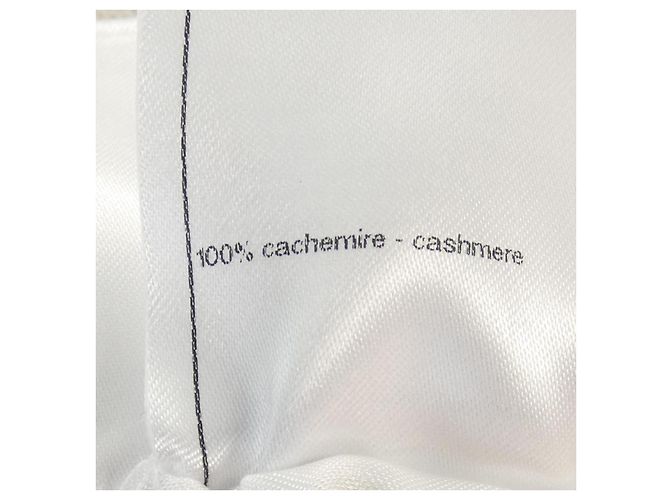 Timeless Short de cachemira Chanel Blanco Amarillo - vista 3