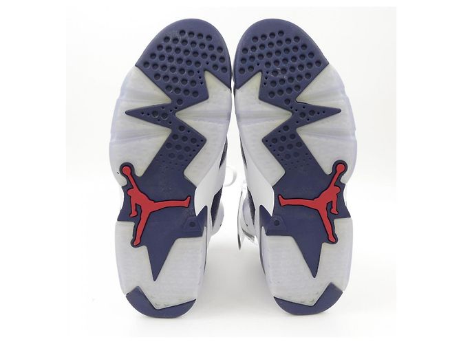 Autre Marque Sneakers Nike Jordan Bianco Blu navy - vista 4