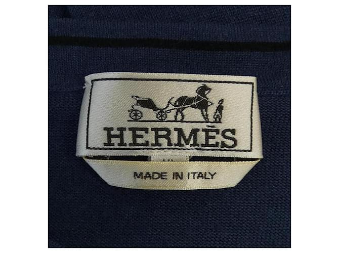 Hermès Kaschmirpullover in Blau - Ansicht 4