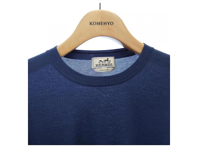 Hermès Kaschmirpullover in Blau - Ansicht 5