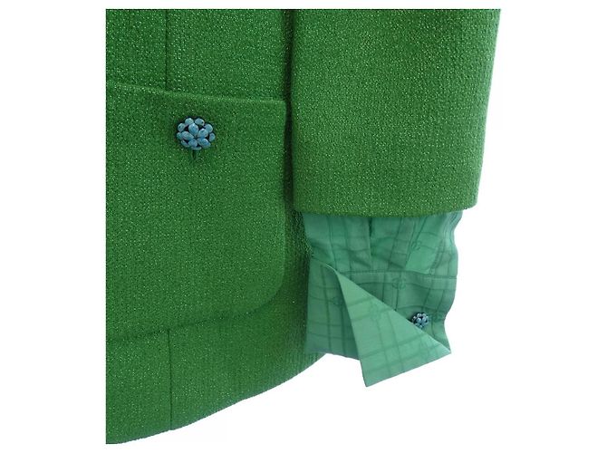 Chaqueta Chanel Verde - vista 7