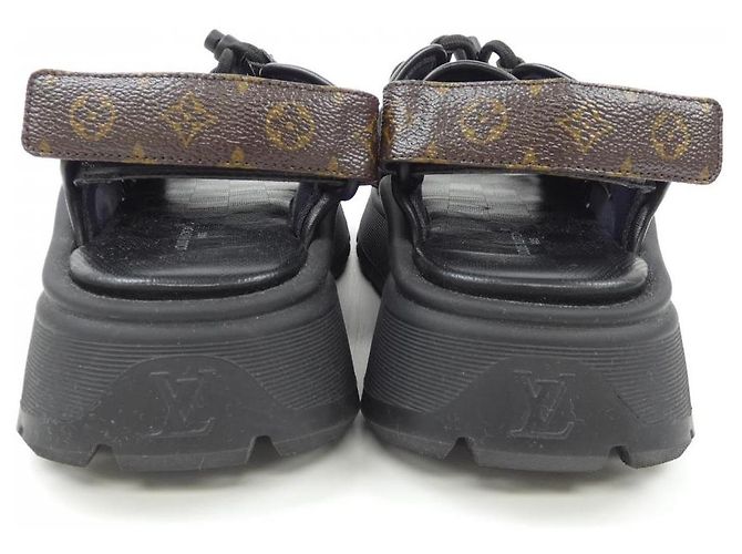 Sandali Louis Vuitton Chameleon Limited Marrone Nero - vista 5