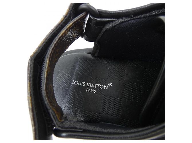 Sandali Louis Vuitton Chameleon Limited Marrone Nero - vista 6
