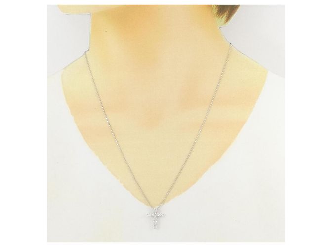 Autre Marque Collana in platino Pt900/Pt850 e diamante Argento - vista 6