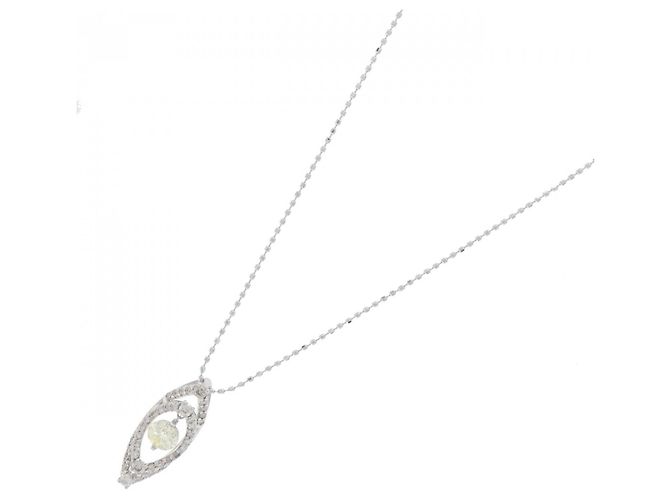 Autre Marque Collana in oro bianco Au750 e diamanti Argento - vista 2