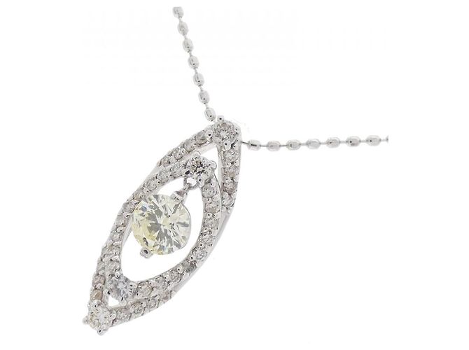 Autre Marque Collana in oro bianco Au750 e diamanti Argento - vista 3