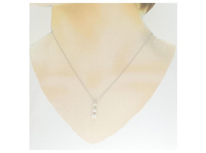 Autre Marque Collana in platino e diamanti Argento - vista 6