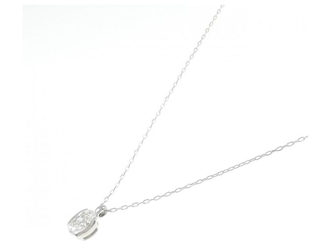 Autre Marque Pt850 Diamant-Halskette Silber - Ansicht 2