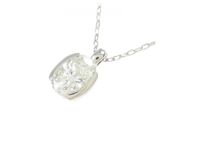 Autre Marque Pt850 Diamant-Halskette Silber - Ansicht 3