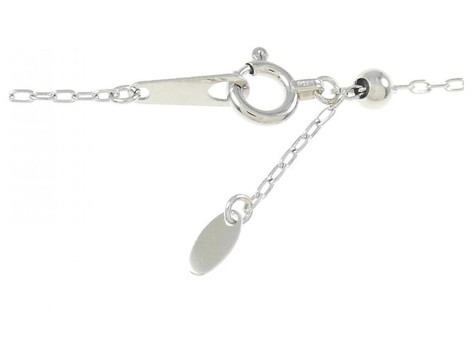 Autre Marque Pt850 Diamant-Halskette Silber - Ansicht 5