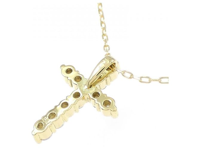 Autre Marque Collana Cross Diamond in Au750 D'oro - vista 4
