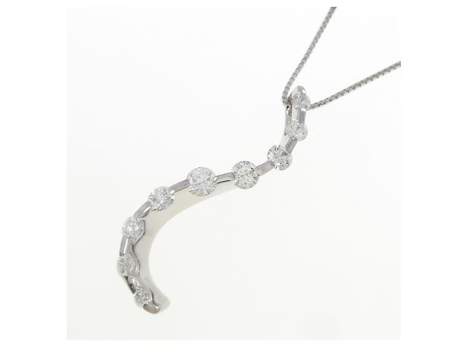 Autre Marque Collana di Diamanti PT900 PT850 Argento - vista 3