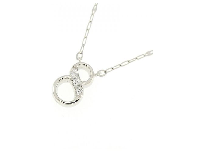 Autre Marque Collana di Diamanti Pt950 Pt850 Argento - vista 3