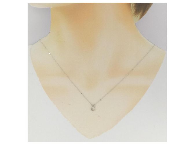 Autre Marque Collana di Diamanti Pt950 Pt850 Argento - vista 6