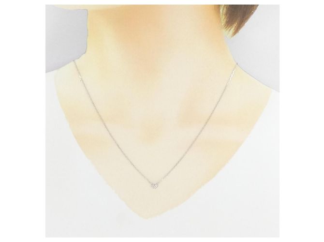 Autre Marque Collana in oro bianco Au750 e diamanti Argento - vista 6