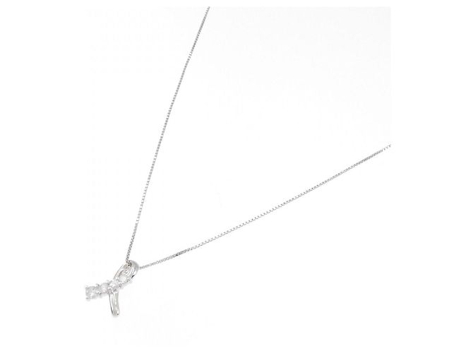 Autre Marque Collana con Diamanti Pt900/Pt850 Argento - vista 2