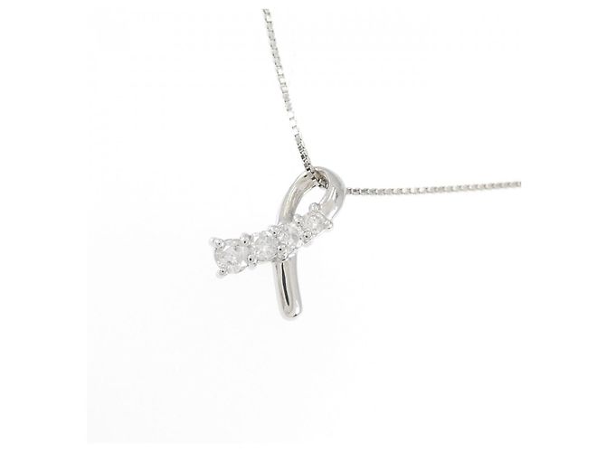 Autre Marque Collana con Diamanti Pt900/Pt850 Argento - vista 3
