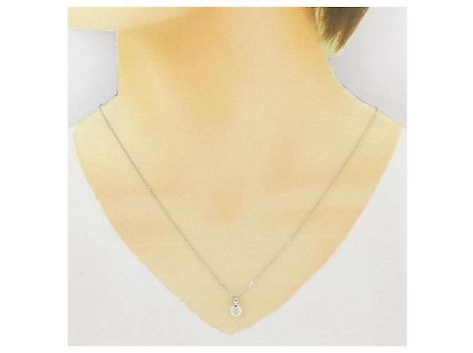 Autre Marque Collana di Diamanti PT900 PT850 Argento - vista 6